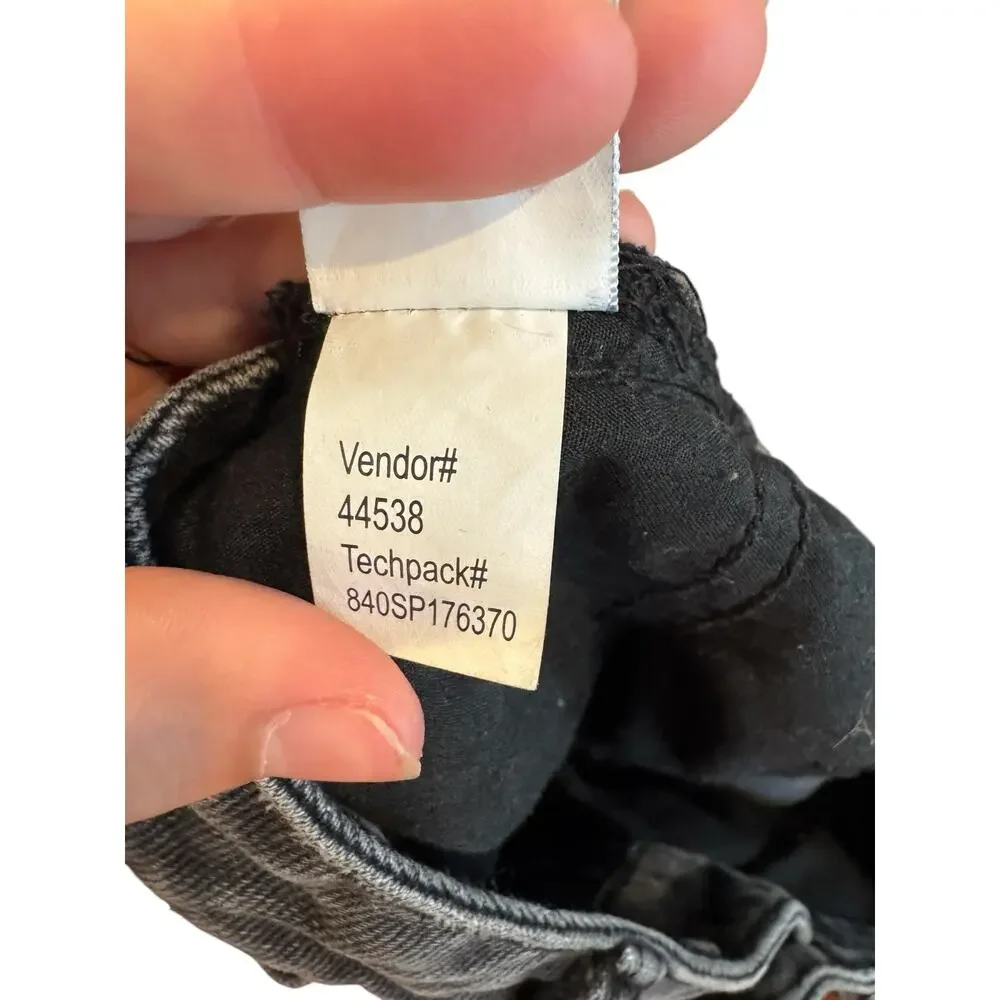 Pacsun Black Denim Lace-Up Mini Skirt | Y2K Grunge High Rise - Picture 9 of 9